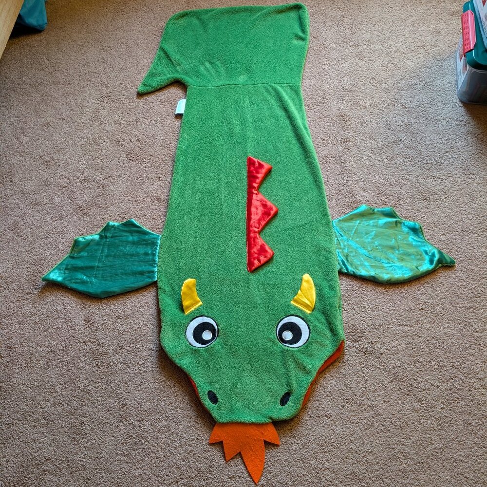 Snuggie Sleeping Bag Sac Green Dragon